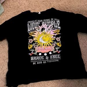 Shein livin simply graphic tee
